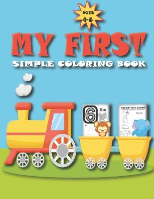 Cover of 4-8 My First simple coloring book