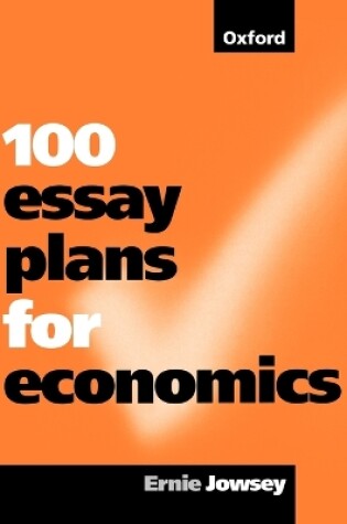 Cover of 100 Essay Plans for Economics