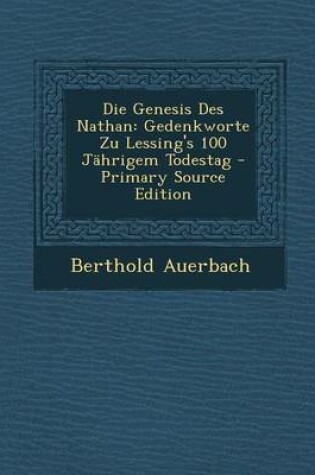 Cover of Die Genesis Des Nathan