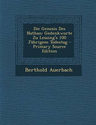 Book cover for Die Genesis Des Nathan