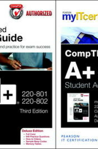 Cover of CompTIA A+ 220-801 and 220-802 Cert Guide, Deluxe Edition with MyITCertificationLab with Pearson eText Bundle, v5.9
