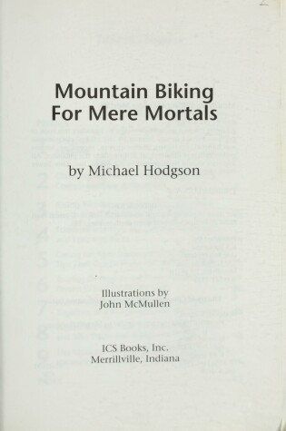 Cover of Mountain Biking for Mere Mortals