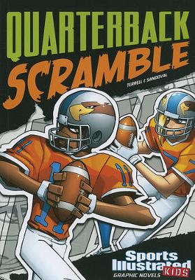 Book cover for Quarterback Scramble (Sports Illustrated Kids Graphic Novels)