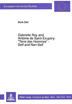 Cover of Gabrielle Roy and Antoine de Saint-Exupery