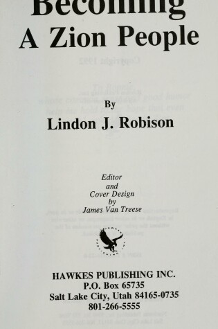 Cover of Becoming a Zion People