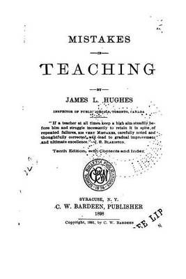 Book cover for Mistakes in teaching