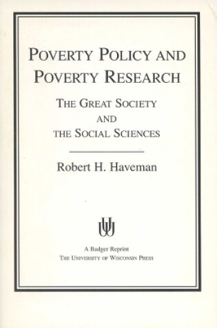 Cover of Poverty Policy And Poverty Research