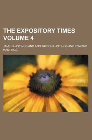 Cover of The Expository Times Volume 4