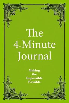 Book cover for The 4-Minute Journal - Dated Lime Green