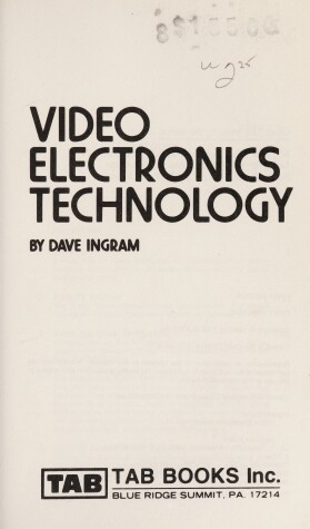 Book cover for Video Electronics Technology