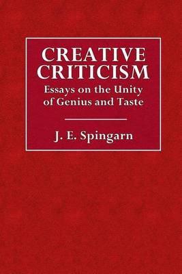 Book cover for Creative Criticism