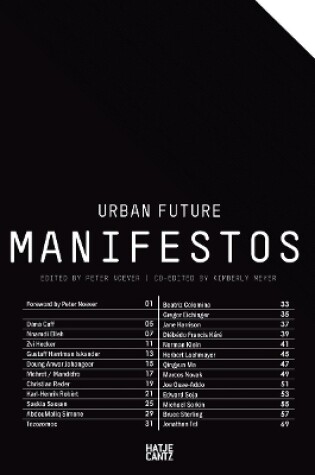Cover of Urban Future Manifestos