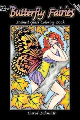 Cover of Butterfly Fairies Stained Glass Coloring Book