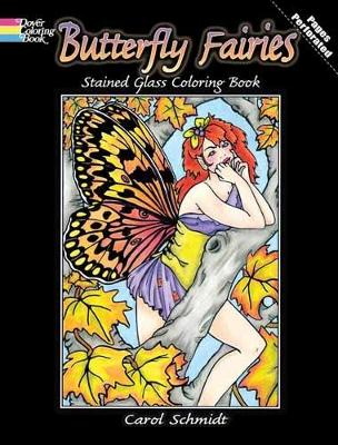 Cover of Butterfly Fairies Stained Glass Coloring Book