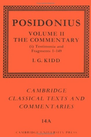 Cover of Posidonius 2 Volume Hardback Set: Volume 2, The Commentary