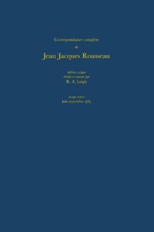 Cover of Correspondance Complete de Rousseau 26