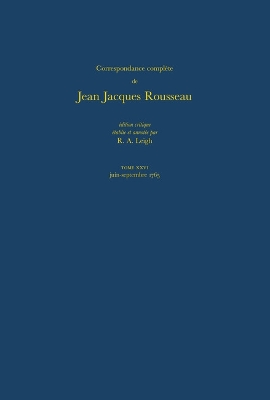 Book cover for Correspondance Complete de Rousseau 26