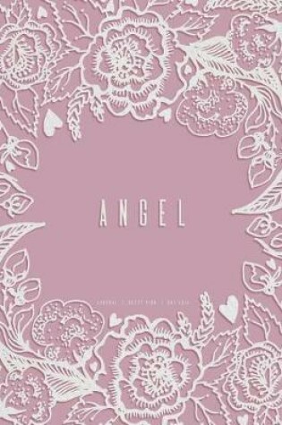 Cover of Angel. Dusty Pink Dot Grid Journal