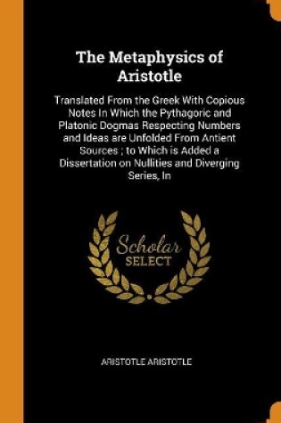 Cover of The Metaphysics of Aristotle