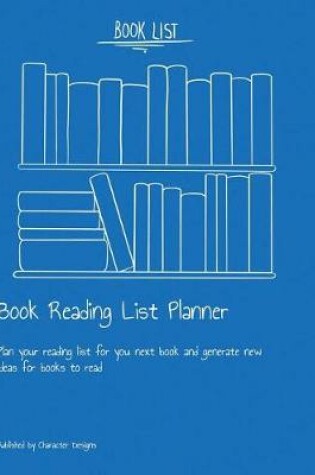 Cover of Book Reading List Planner