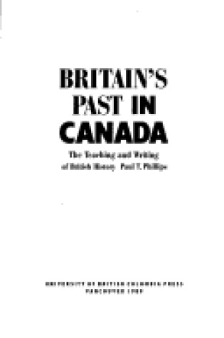 Cover of Britain's Past in Canada