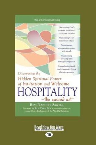 Cover of Hospitalityâ€”The Sacred Art