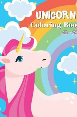 Cover of Unicorn Coloring Book for kids