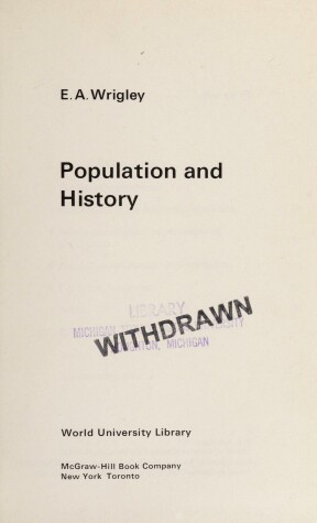 Book cover for Population and History