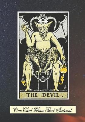 Book cover for The Devil One Card Draw Tarot Journal