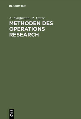 Book cover for Methoden des Operations Research