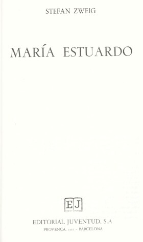 Book cover for Maria Estuardo