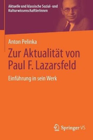 Cover of Zur Aktualität von Paul F. Lazarsfeld