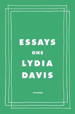 Book cover for Essays One