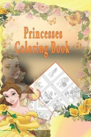 Cover of princess coloring book