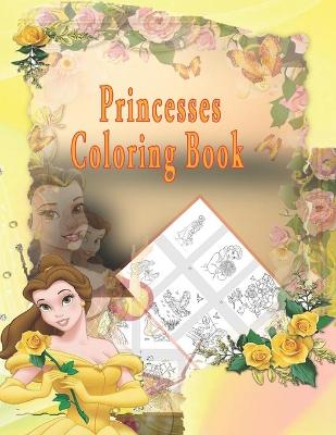 Book cover for princess coloring book