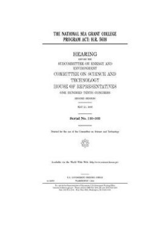 Cover of The National Sea Grant College Program Act