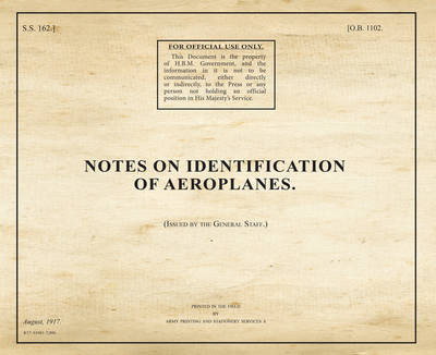 Cover of Notes on Identification of Aeroplanes