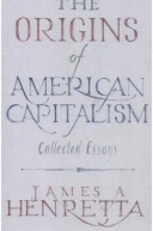 Cover of The Origins of American Capitalism
