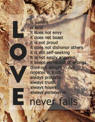 Book cover for Love is Patient, Kind.. Never Fails