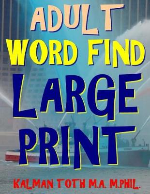 Book cover for Adult Word Find Large Print