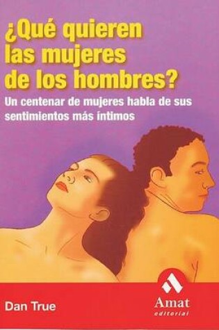 Cover of Que Quieren Las Mujeres de Los Hombres?