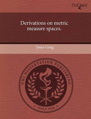 Book cover for Derivations on Metric Measure Spaces