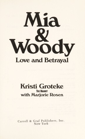 Book cover for MIA and Woody