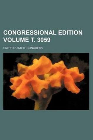 Cover of Congressional Edition Volume . 3059