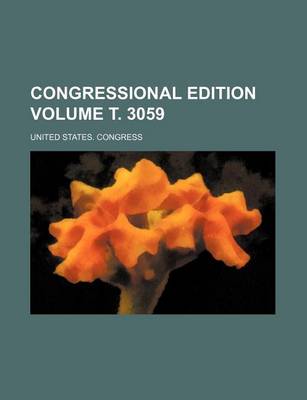 Book cover for Congressional Edition Volume . 3059