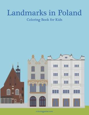 Cover of Landmarks in Poland Coloring Book for Kids