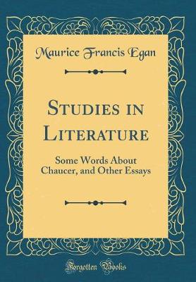 Book cover for Studies in Literature