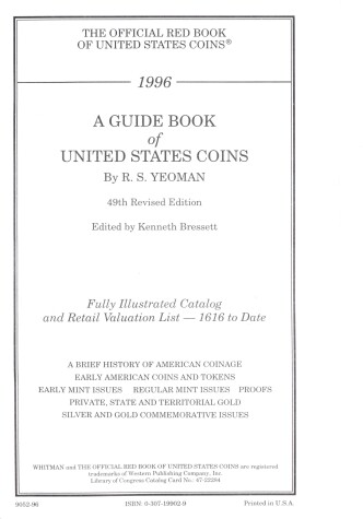 Book cover for The Official Red Book of United States Coins
