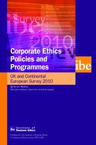 Cover of Corporate Ethics Policies and Programmes