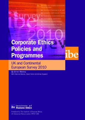 Book cover for Corporate Ethics Policies and Programmes